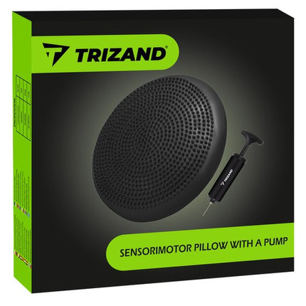 Trizand Sensomotorisch Balanskussen - Inclusief Pomp - 34 cm - Zwart