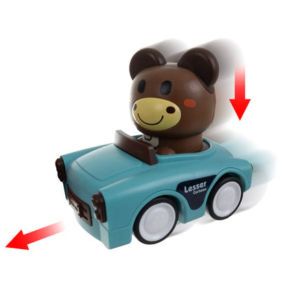 Kruzzel Sensorische Dierenauto's - 4-in-1 Speelgoedset