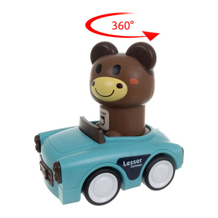 Kruzzel Sensorische Dierenauto's - 4-in-1 Speelgoedset