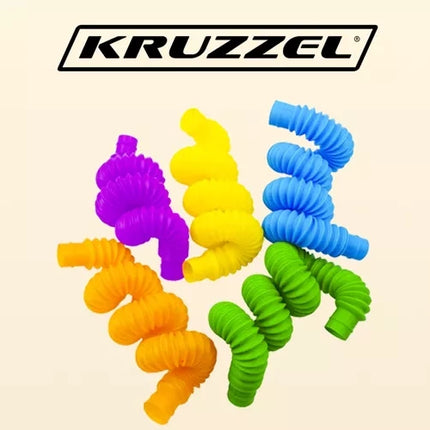 Kruzzel Sensorische Trekbuizen - 10-Delige Set - Educatief Speelgoed