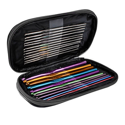 Ruhhy Haaknaaldenset - 50-delig - Inclusief Luxe Etui