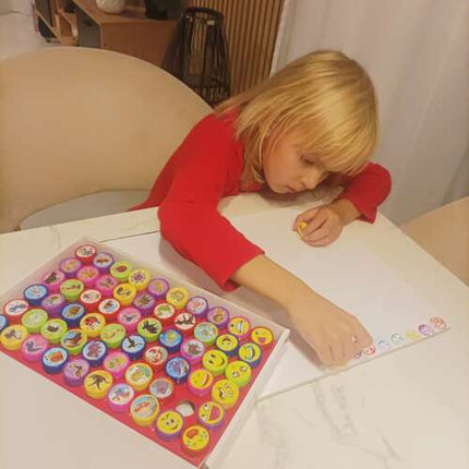 Stempelset voor Kinderen – 60 Stuks