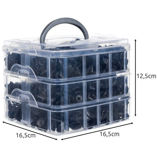 Xtrobb 620-delige Auto Clips Set - Inclusief Demontagegereedschap