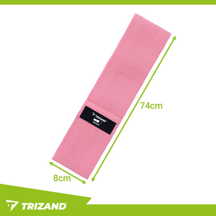 Trizand Weerstandsbanden Set - 3 Stuks - Stoffen Fitnessbanden