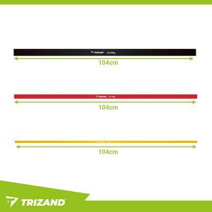 Trizand Powerband Set - 3 Stuks - Weerstandsbanden met Deuranker