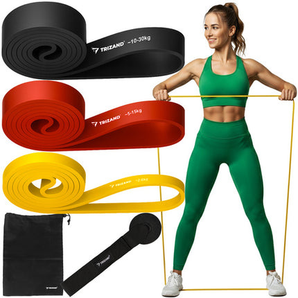 Trizand Powerband Set - 3 Stuks - Weerstandsbanden met Deuranker