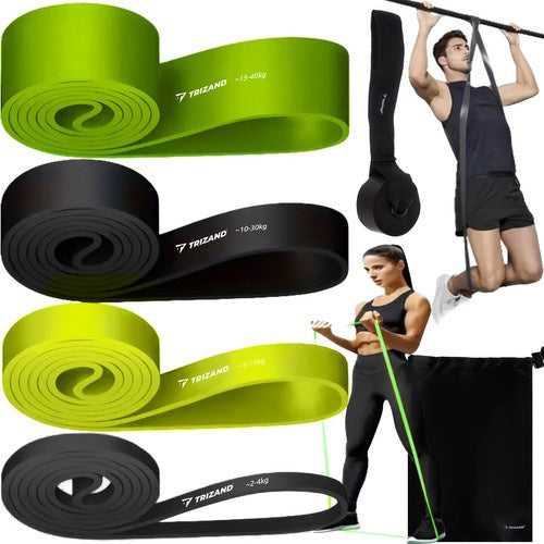 Trizand Powerband Set - 4 Stuks - Weerstandsbanden met Deuranker