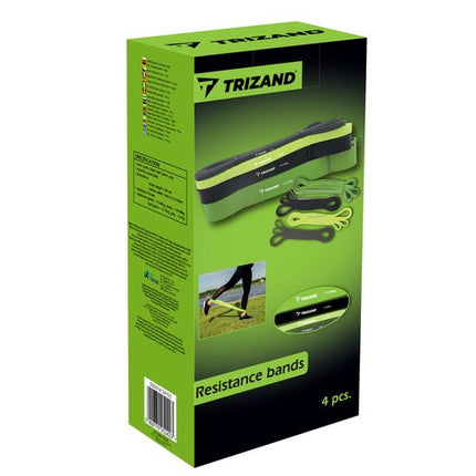 Trizand Powerband Set - 4 Stuks - Weerstandsbanden met Deuranker