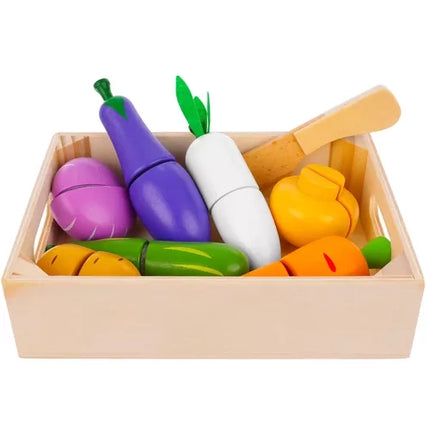 Kruzzel Houten Groente- en Fruitset - Snijset met Klittenband