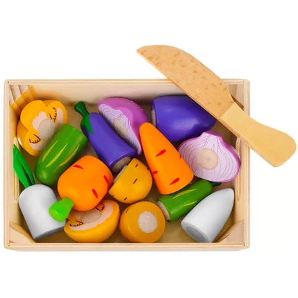 Kruzzel Houten Groente- en Fruitset - Snijset met Klittenband