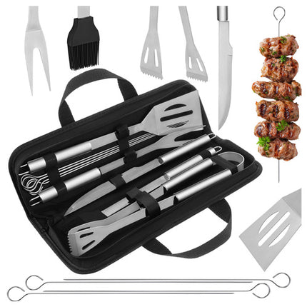 Kaminer 9-Delige Barbecueset - RVS - Met Luxe Draagtas