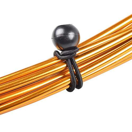 Gardlov Elastische Spanners met Bal - Set van 10 - Zwart