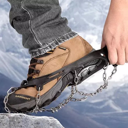 Trizand Anti-Slip Sneeuwkettingen - Maat M (36-40) - 8 Punten - Zwart