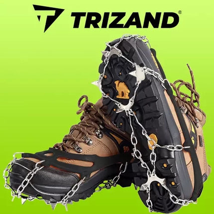 Trizand Anti-Slip Sneeuwkettingen - Maat M (36-40) - 8 Punten - Zwart