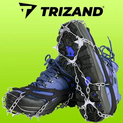 Trizand Anti-Slip Sneeuwkettingen - Maat L (41-44) - 8 Punten - Zwart
