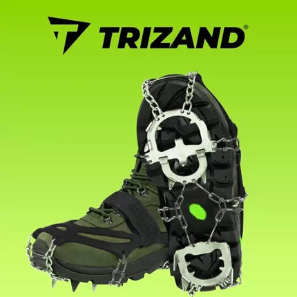 Trizand Anti-Slip Sneeuwkettingen voor Schoenen - Maat M (35-39) - 12 Punten