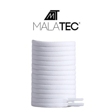 Malatec Elastische Veters - Zonder Strikken - 100 cm - Wit/Zilver