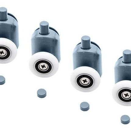 Ruhhy Douchecabine Wieltjes Set - 8-delig - 24 mm - Universele Rollers