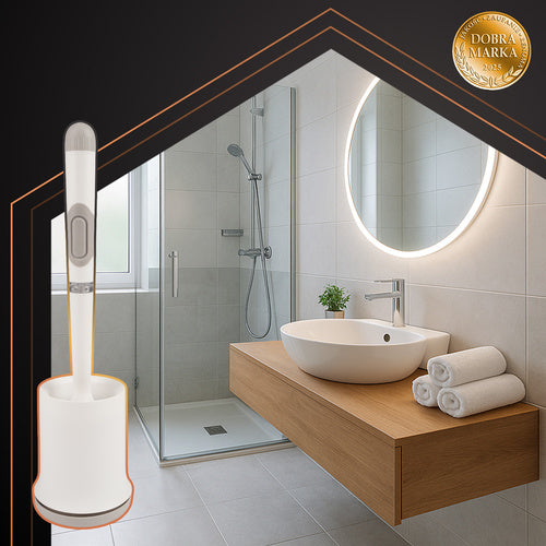 Ruhhy Siliconen Toiletborstel - Hangend - Met Ventilatie - Wit