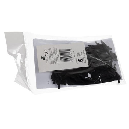 Malatec Siliconen Veters - 16 Stuks - Elastisch - Zwart