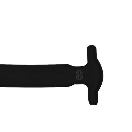 Malatec Siliconen Veters - 16 Stuks - Elastisch - Zwart