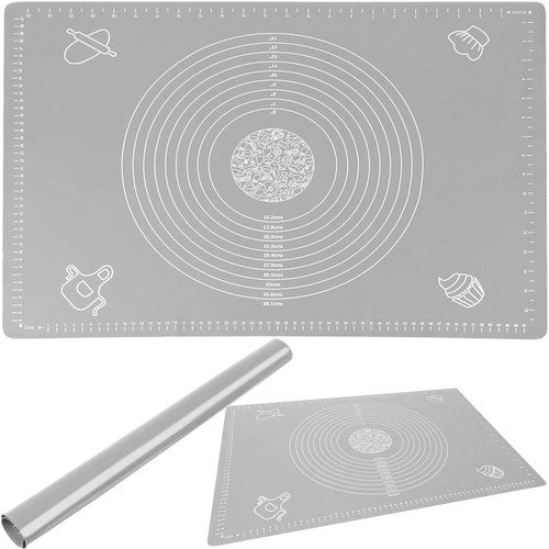 Siliconen Deegmat XXL met Maatverdeling - 64 x 45 cm - Bakmat