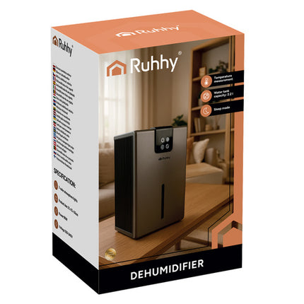 Ruhhy Luchtontvochtiger 26496 - 2,2L - Zilver