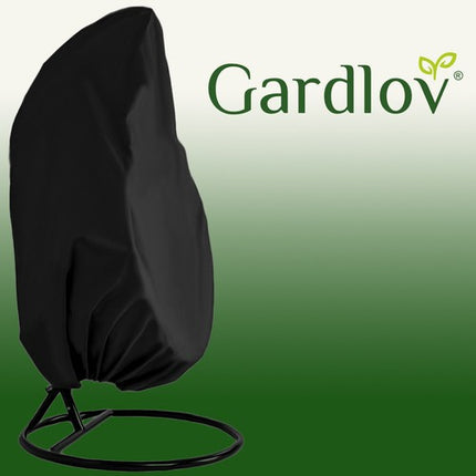Gardlov Tuinstoelhoes voor Eénpersoons Hangstoel - 155 x 400 cm - Zwart