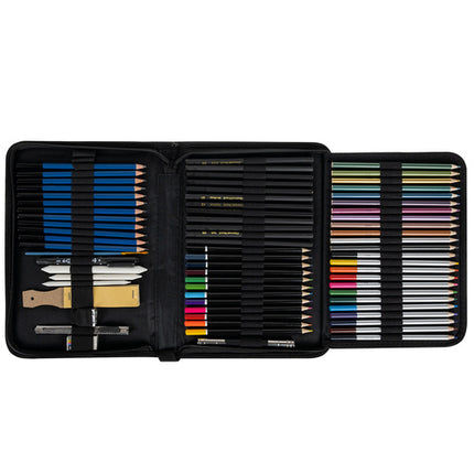 Maaleo Schets- en Tekenset - 74-delig - In Luxe Etui