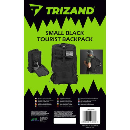 Trizand Militaire Survival Rugzak - 20 Liter - Zwart - 44 x 24 x 20 cm