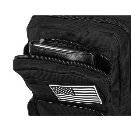 Trizand Militaire Survival Rugzak - 20 Liter - Zwart - 44 x 24 x 20 cm