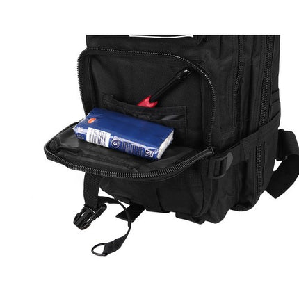 Trizand Militaire Survival Rugzak - 20 Liter - Zwart - 44 x 24 x 20 cm