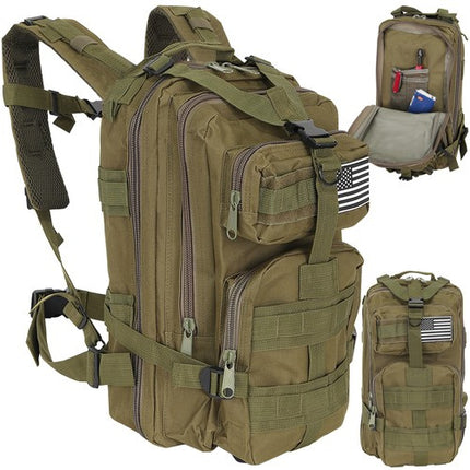 Trizand Militaire Survival Rugzak - 26 Liter - Groen - 44 x 28 x 16 cm