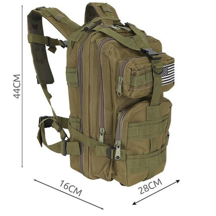 Trizand Militaire Survival Rugzak - 26 Liter - Groen - 44 x 28 x 16 cm