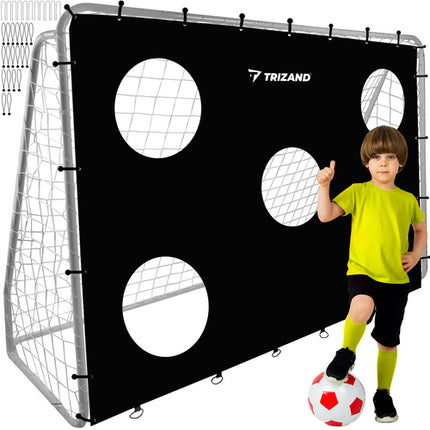 Trizand Voetbaldoel met Precisie-Mat - 240 x 170 cm - Staal