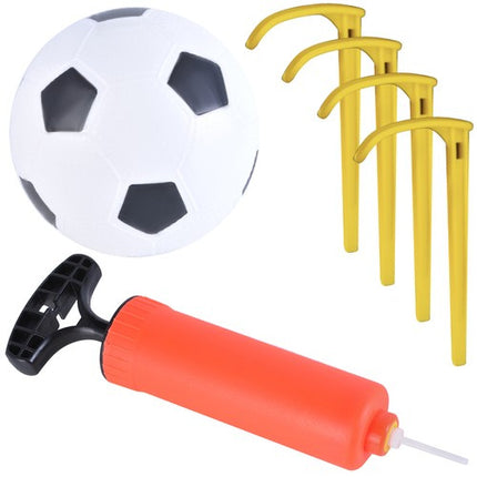 Trizand Voetbaldoel Set - Inclusief Bal, Pomp en Haringen - 120 x 80 cm