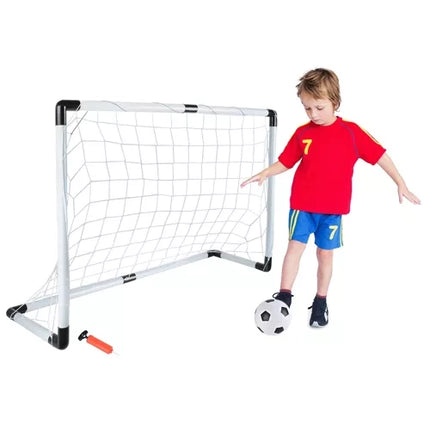 Trizand Voetbaldoel Set - Inclusief Bal, Pomp en Haringen - 120 x 80 cm