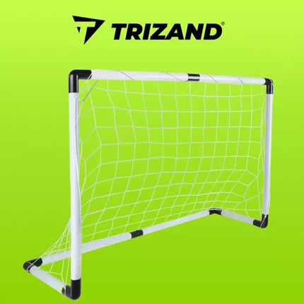 Trizand Voetbaldoel Set - Inclusief Bal, Pomp en Haringen - 120 x 80 cm