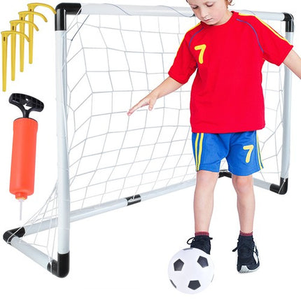 Trizand Voetbaldoel Set - Inclusief Bal, Pomp en Haringen - 120 x 80 cm