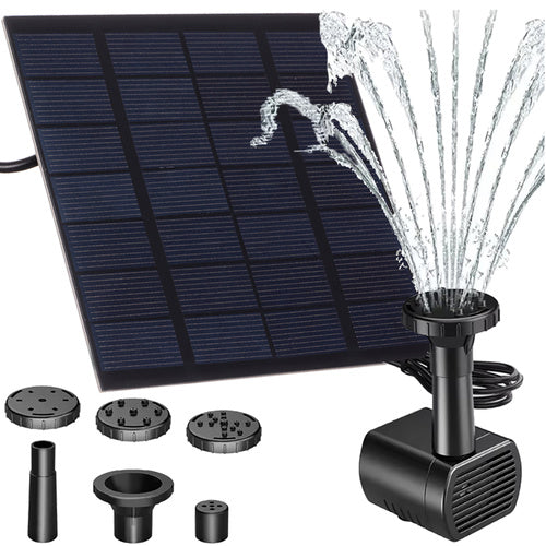 Gardlov Solar Fontein - Voor Vijver - Inclusief Filter en 4 Sproeikoppen