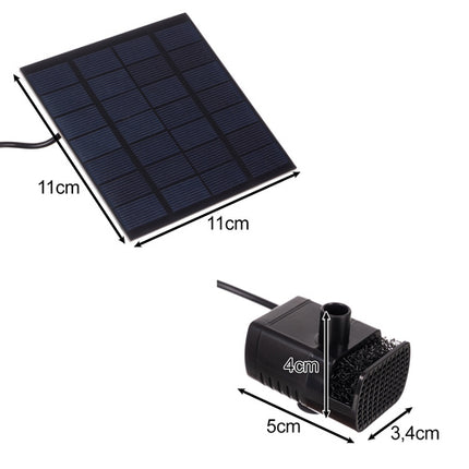 Gardlov Solar Fontein - Voor Vijver - Inclusief Filter en 4 Sproeikoppen