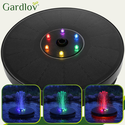Gardlov Drijvende Solar Fontein - Met LED - 7 Sproeikoppen