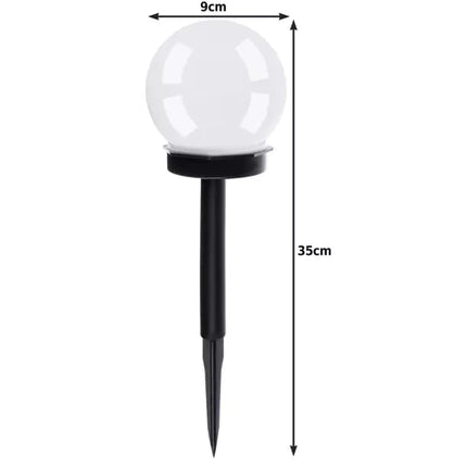 Gardlov Solar Tuinlampen Ballen - Set van 6 - Koud Wit - IP44