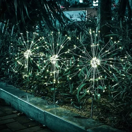 Gardlov Solar Tuinlampen Dandelion - Set van 2 - Koud Wit - 150 LED