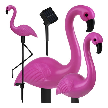 Gardlov Solar Flamingo Lampen - 3 Stuks - Tuinverlichting
