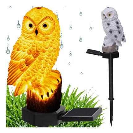Gardlov Solar Tuinlamp Uil - LED - Warm Wit - IP44
