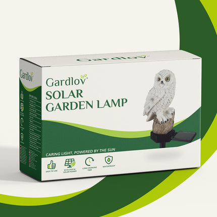 Gardlov Solar Tuinlamp Uil - LED - Warm Wit - IP44