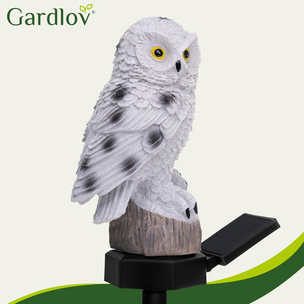 Gardlov Solar Tuinlamp Uil - LED - Warm Wit - IP44