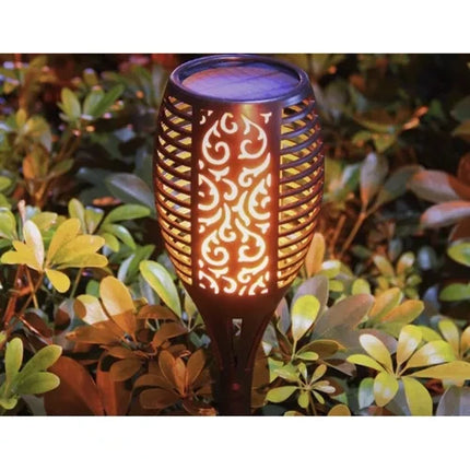 Gardlov Solar Tuinfakkels - Set van 4 - Vlam Effect - Warm Wit