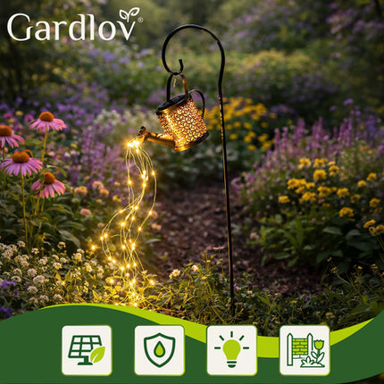 Gardlov Solar Tuinlamp Gieter - Decoratieve Buitenverlichting - LED
